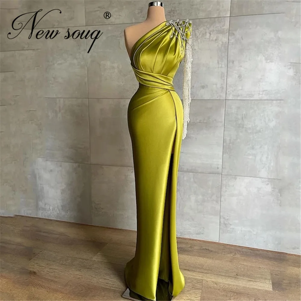 

Роскошное длинное вечернее платье-Русалка с бусинами, Vestidos De Fiesta, Средний Восток 2022, женское платье для выпускного вечера, пышные вечерние п...