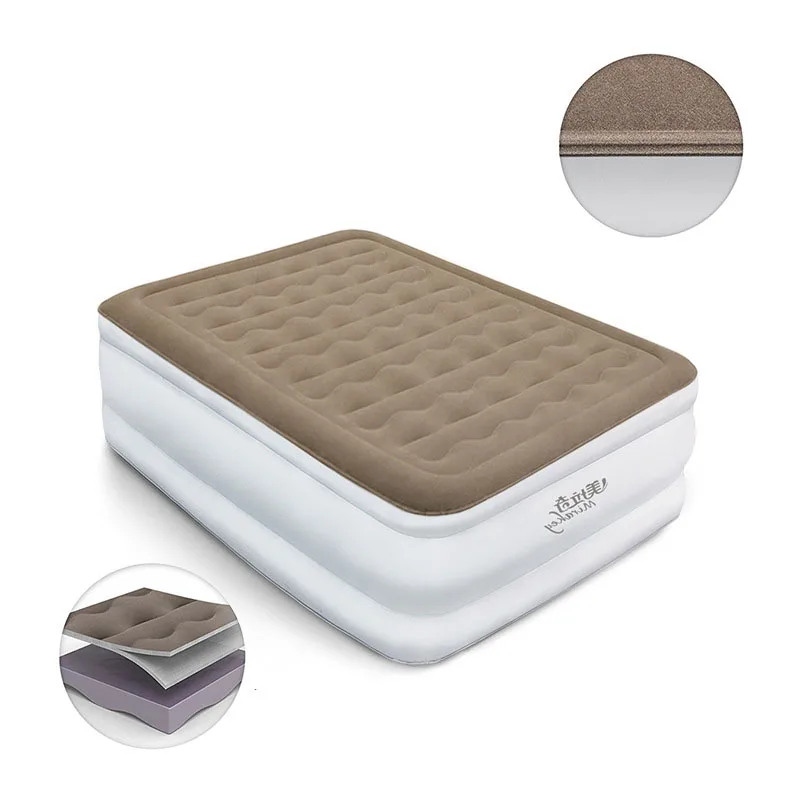 Надувная кровать воздушный матрас для одного дома двойная утолщенная высокая