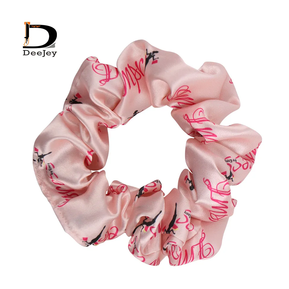 

Customized custom logo hair Scrunchies tie