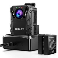 boblov kj09 mini body camera full hd 1296p body mounted camera drop resistance 64gb ip66 waterproof support external lens cam