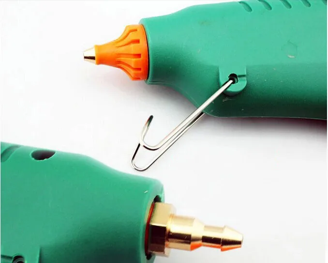 100 Вт медная насадка клеевой пистолет горячего плавления с 10 штук 11 мм клеевые