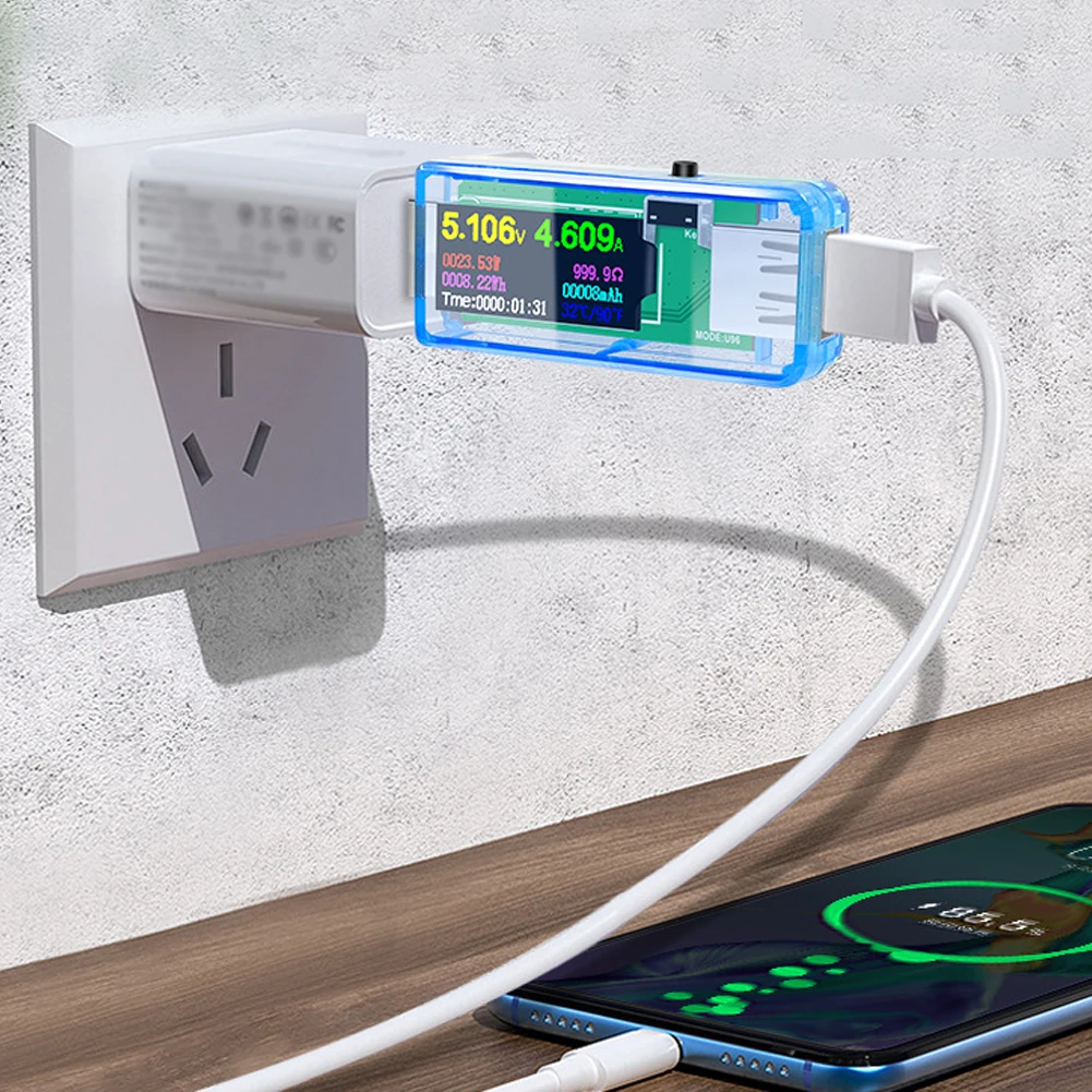 

U96 Detector USB Tester Dc Digital Voltmeter Amperimetro Voltage Current Meter Ammeter Detecter Power Bank Charger IndicatorNice