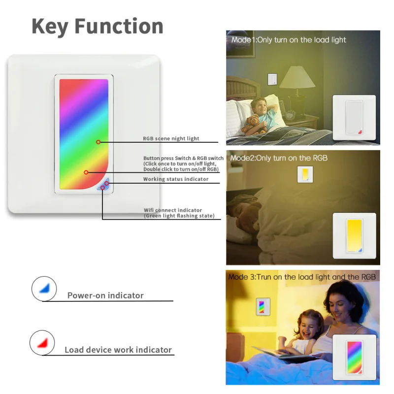 Штепсельная Вилка стандарта ЕС Wifi встроенный Rgb светодиодный сценический умный