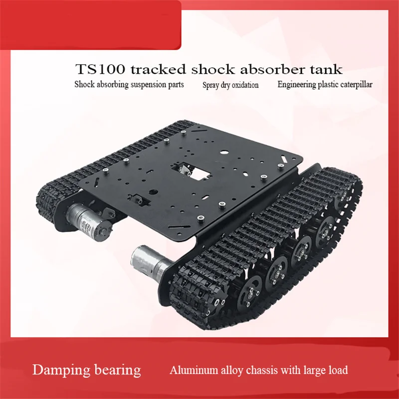 The TS100 tracked damping tank chassis is made of aluminum