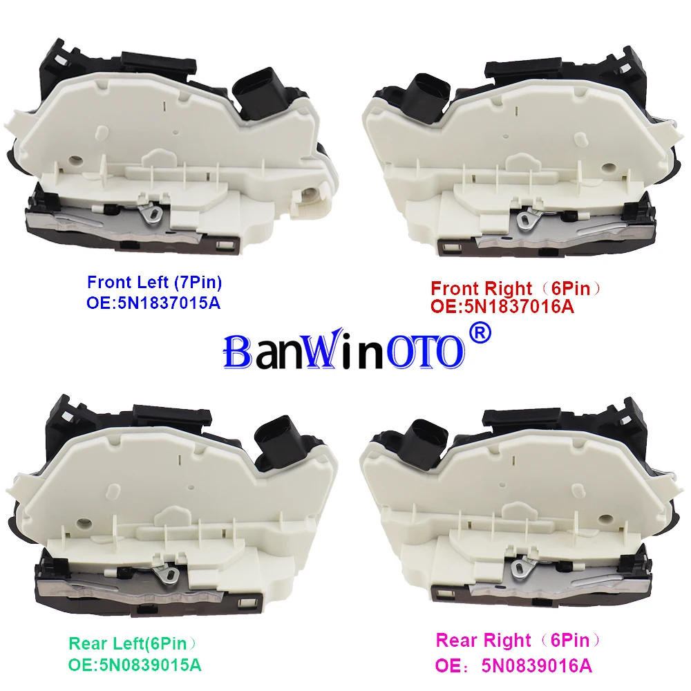 Замок дверной для VW Amarok Tiguan Lavida Passat CC Skoda Fabia Superb Seat Ibiza 5N1837015A|Замки и фурнитура| |