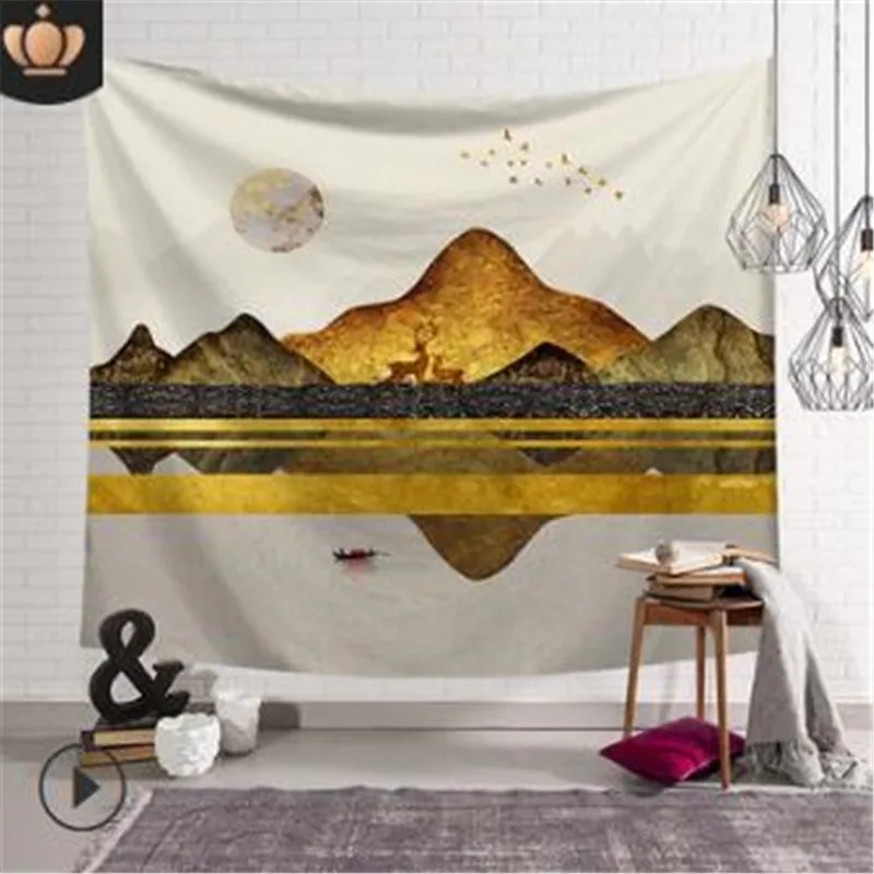 Новинка 2020 художественный декор гобелен с солнцем и луной настенный Подвесной