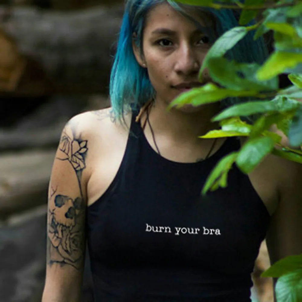 Женский топ без рукавов кружевной укороченный | Женская одежда