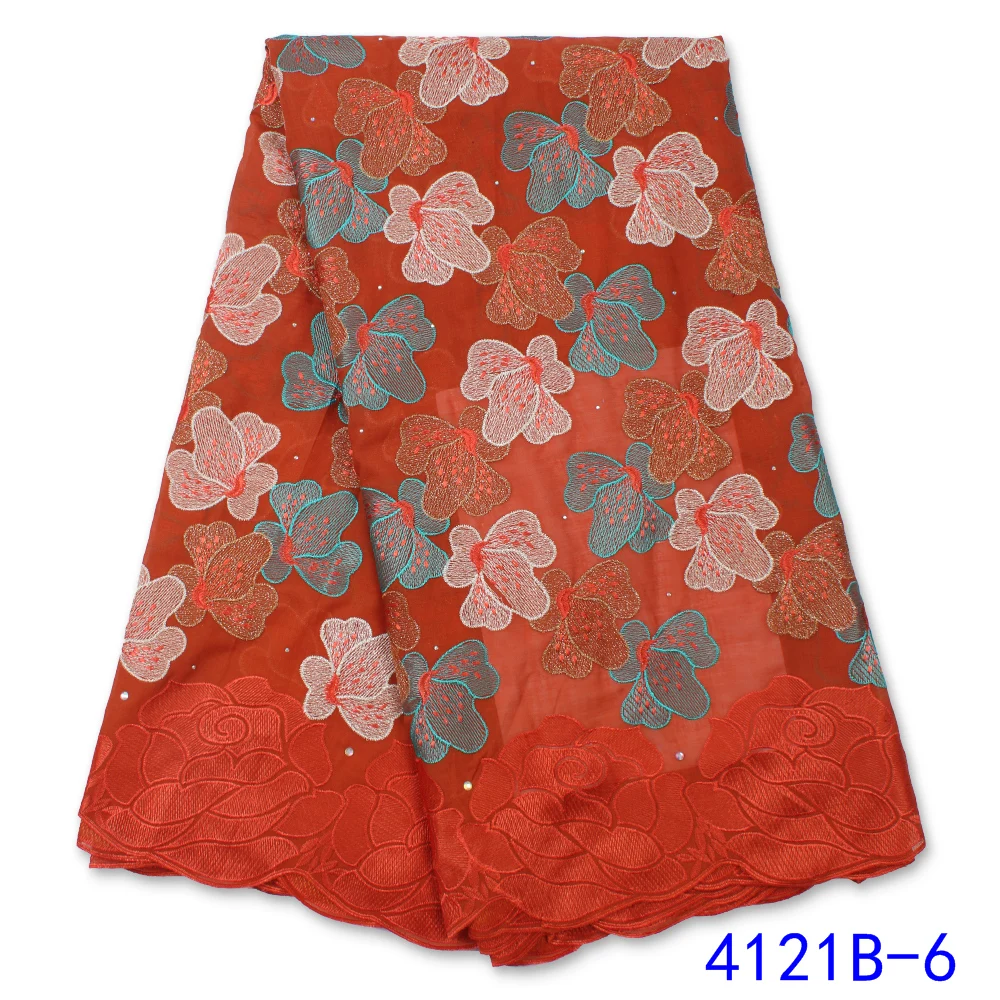 NIAI африканская 100% хлопковая кружевная ткань 2020 высокое качество кружева