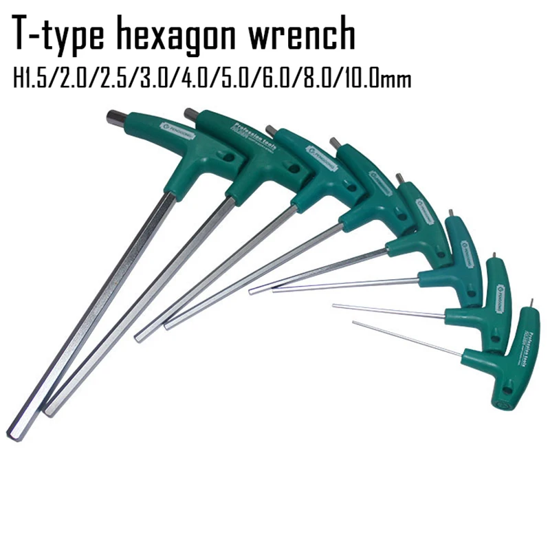 

Hex Wrench Hand Tools Durable Home Use Smooth Allen Key Repair Screwdriver Flat Plastic Socket T-Handle Screws Hardware 1Pc#