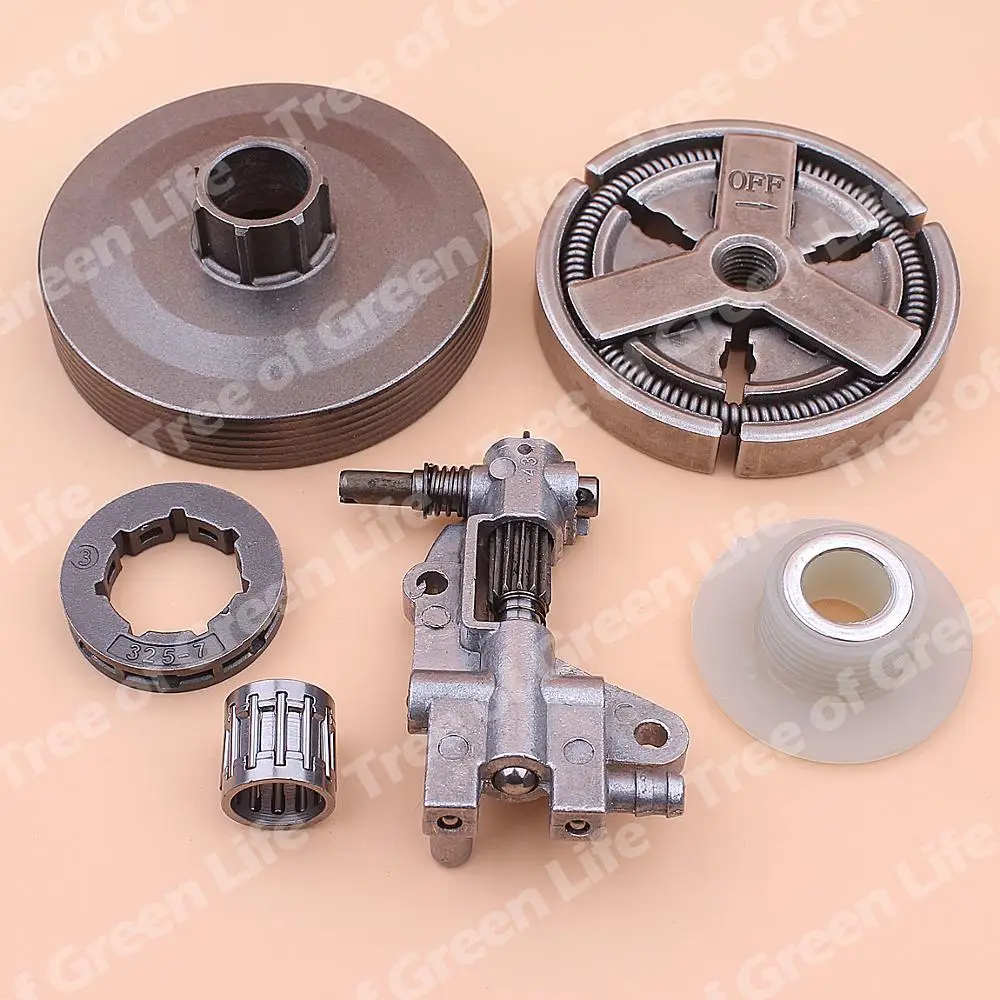 Clutch Sprocket Rim Drum For Chinese 4500 5200 5800 45cc 52cc 58cc Oil Pump Worm Gear Bearing Kit Chainsaw | Инструменты