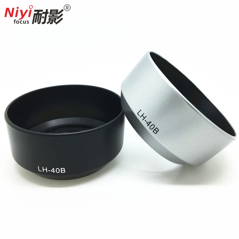 

1pcs LH-40B Black Silver Lens Hood Shade For Olympus M.ZUIKO DIGITAL 45mm 1:1.8 Lens Hood