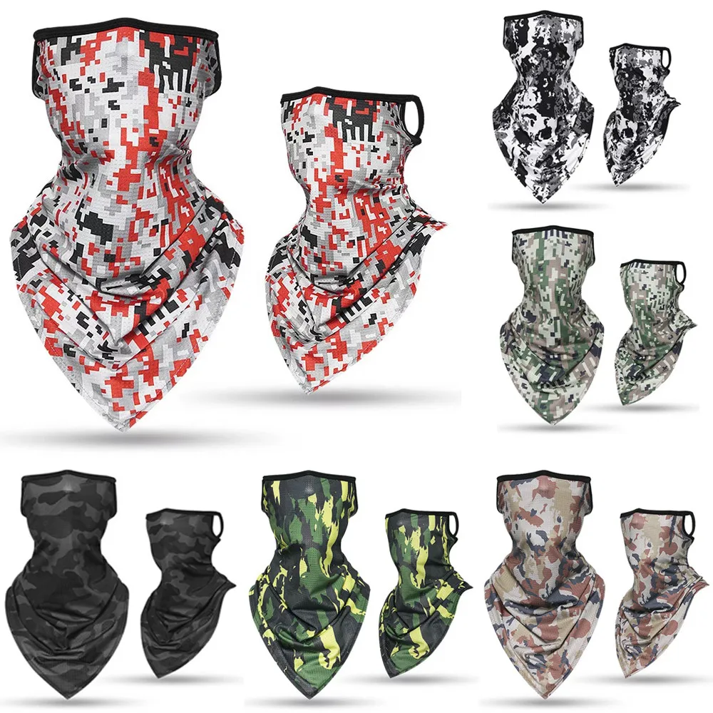 

Silk Neck Bicycle Running Camping Cycling Ourdoor Hiking Triangle Tactical Army Gaiter Hunting Scarf Bandana Ice Military Ourdo