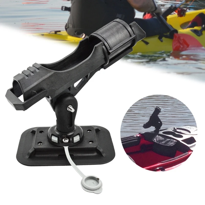 

Fishing Boat Rods Holder 360 Degree Adjustable Kayak Inflatable Boat Fishing Rod Racks Mounting Base