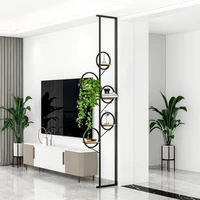 gy simple entry door screen creative decorative storage entrance entrance shelf iron five ring partition screens partition