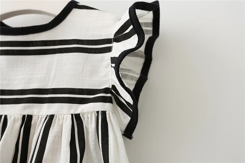 Одежда для девочек брендовый Детский костюм одежда детей топы в полоску + штаны