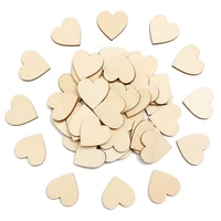 50pcsset wooden love hearts shapes diy hanging heart plain craft optimal wedding table scatter decor rustic wooden wedding deco