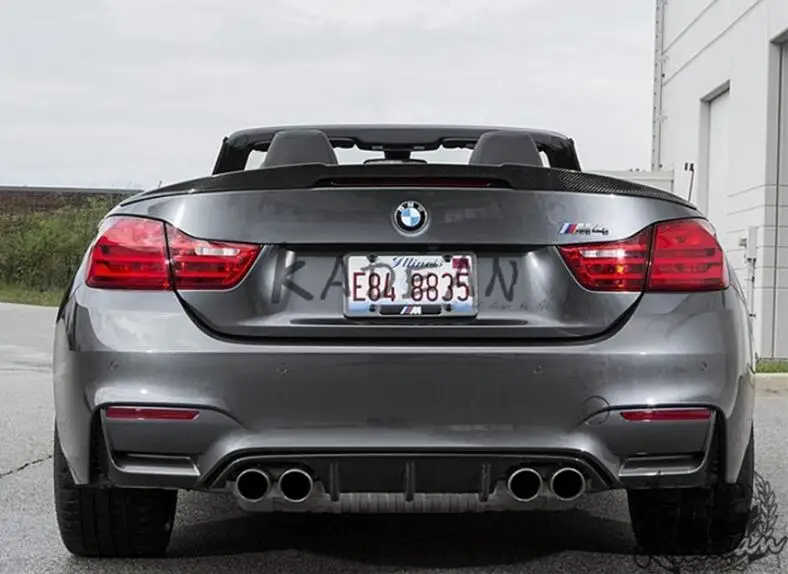 Высокое качество углеродного волокна задний багажник спойлер крыло подходит для