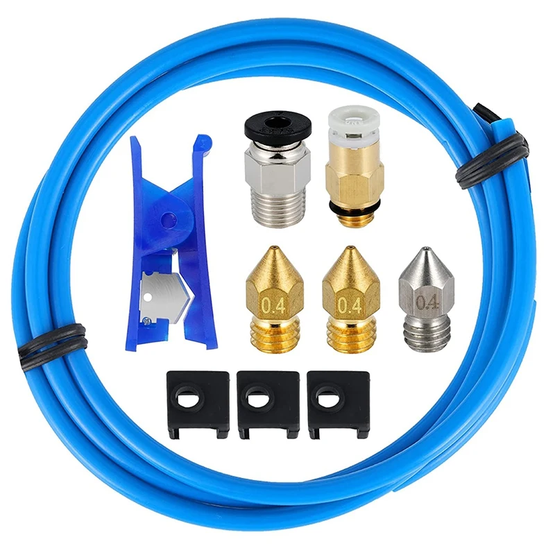 

PTFE Tubing 1M XS Series 1.75MM Filament with 1 x PC4-M6 & 1 x PC4-M10 Pneumatic Fittings & Tube Cutter