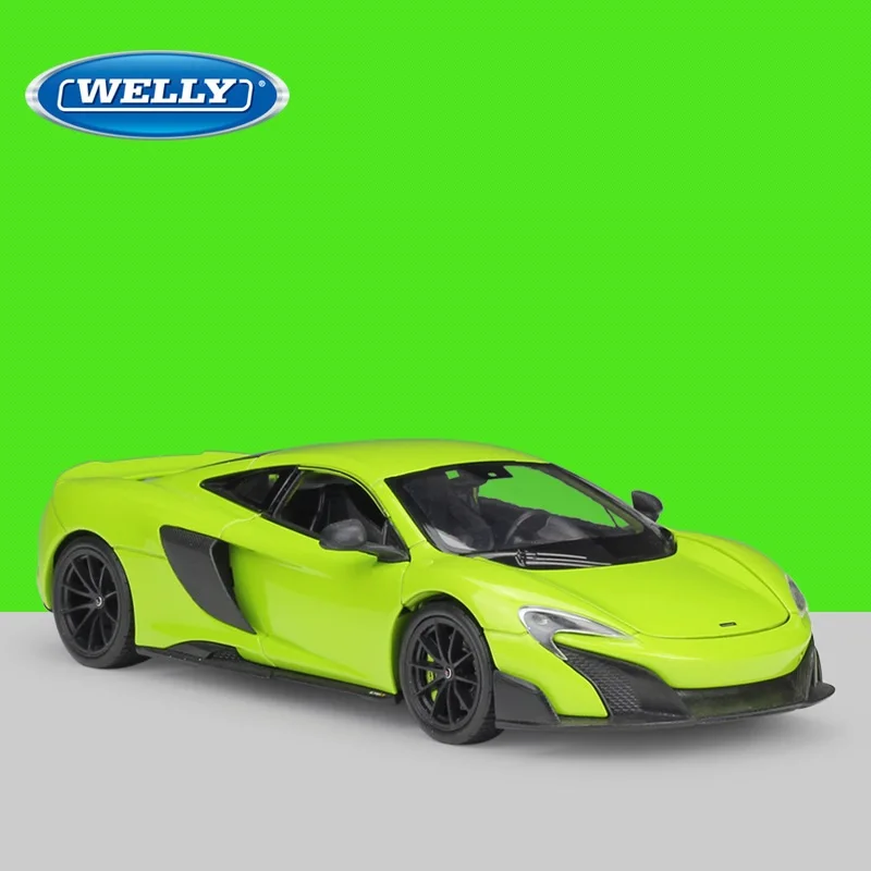 Welly 1:24 литье под давлением 675LT спортивные автомобили Зеленый Красный Белый