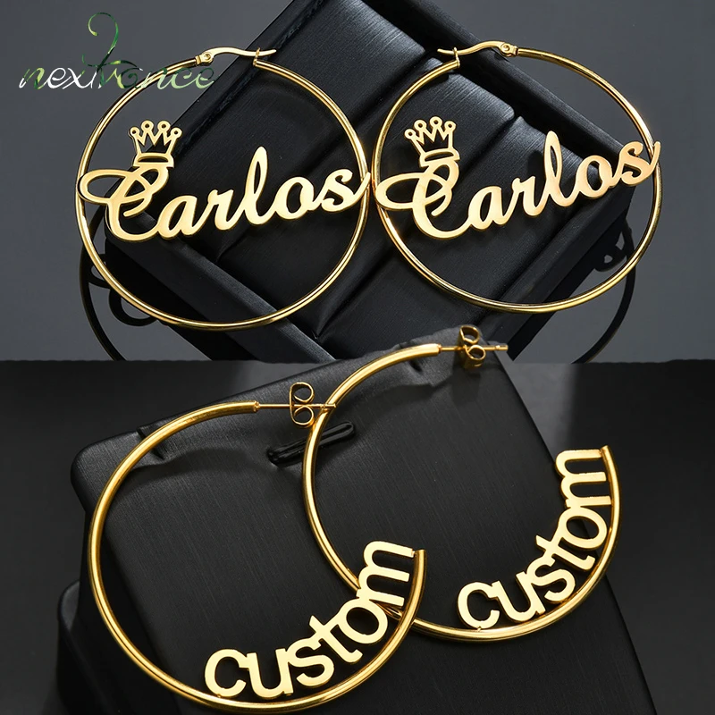 Серьги Nextvance 2021 трендовые качественные персонализированные серьги с именем в