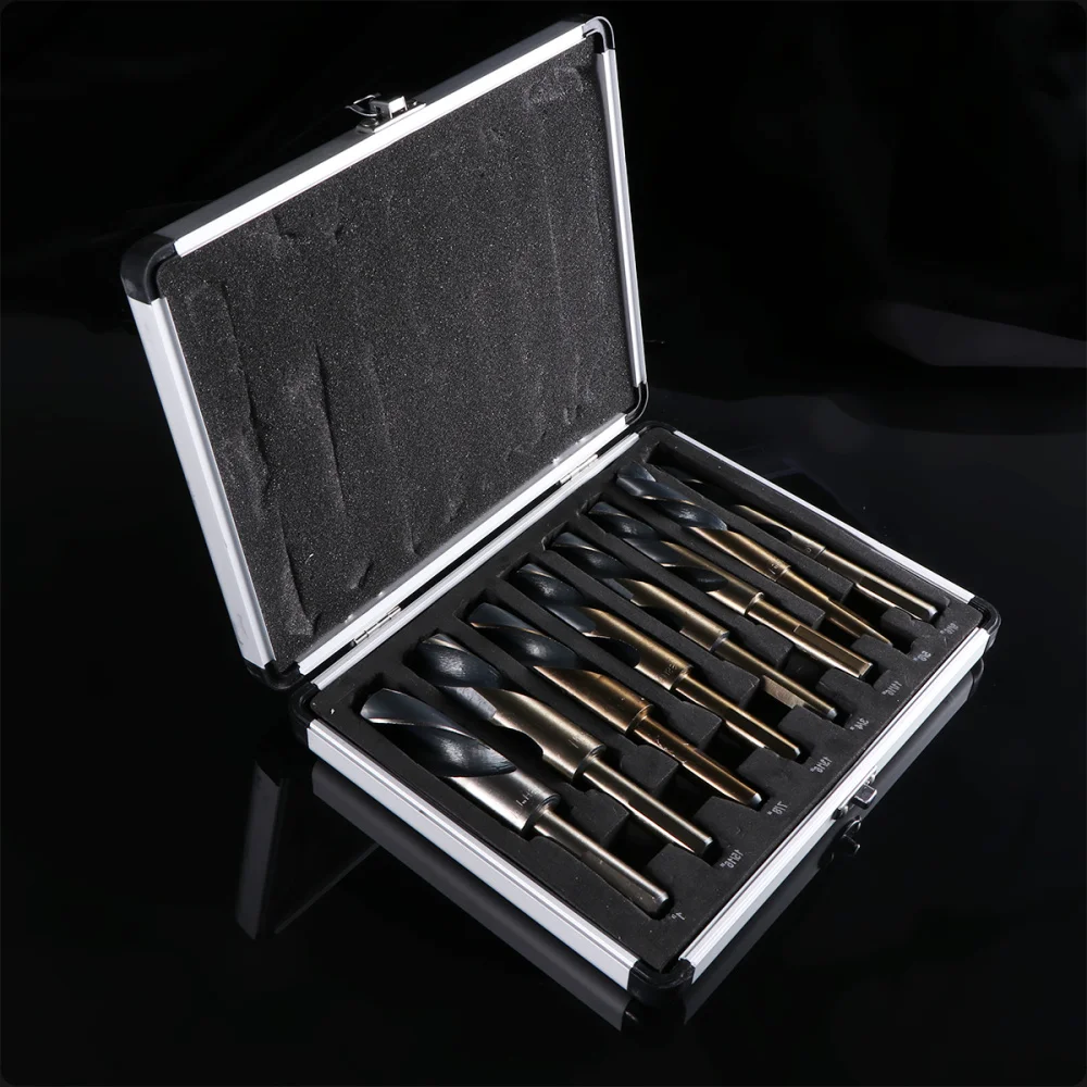 

8 in 1 Precision HSS Drill Bit Set High Steel Drill Kit for Woodworking