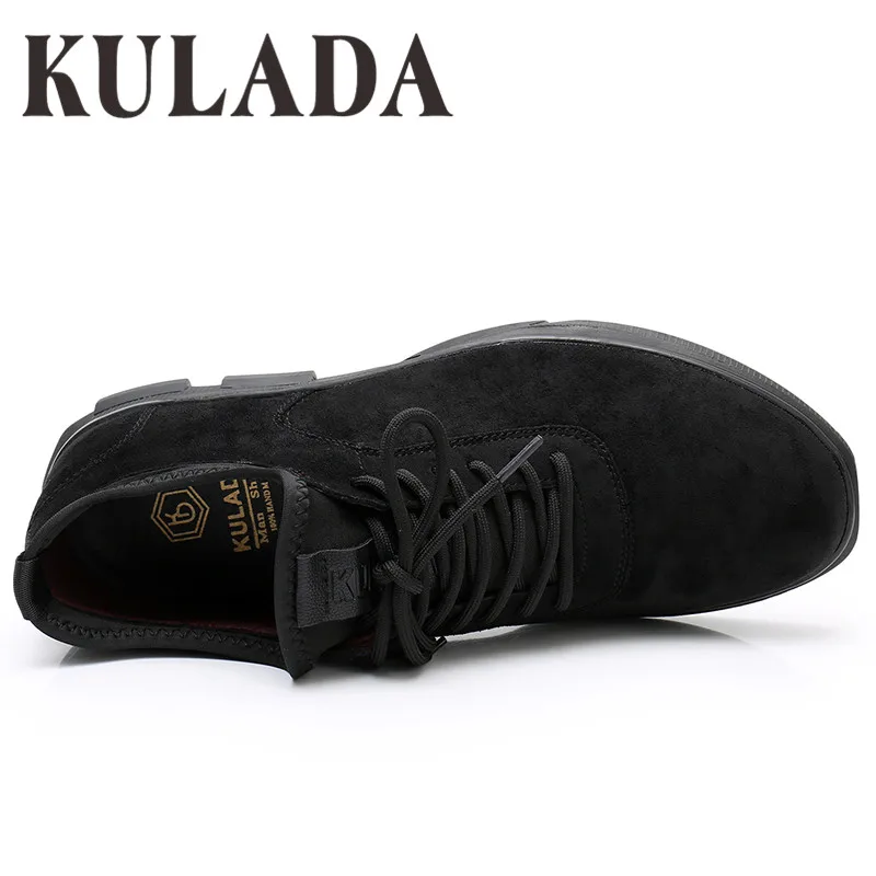 Мужские повседневные туфли KULADA мягкие на шнуровке удобная прогулочная обувь