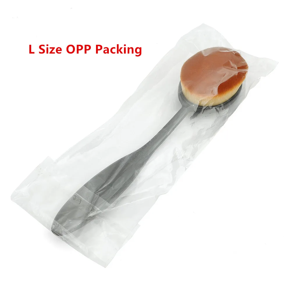 Big Size Brush OPP 1 шт., новая Кисть для макияжа, зубная щетка с колпачком, большой размер, 16 см, Мягкие кисти для макияжа, основа, овальные кисти, профессиональные инструменты для макияжа - Handle Color: Big Size Brush OPP