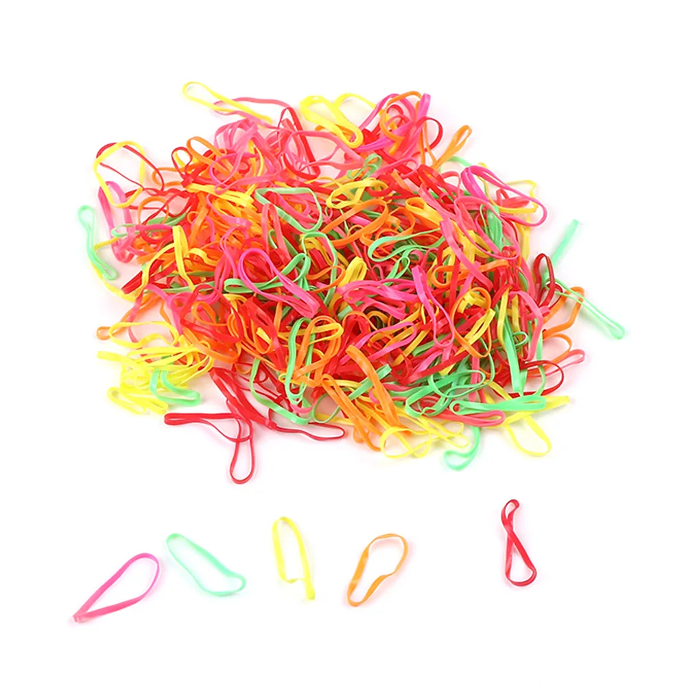 300 шт. держатель для конского хвоста резинка волос резиновая повязка аксессуары