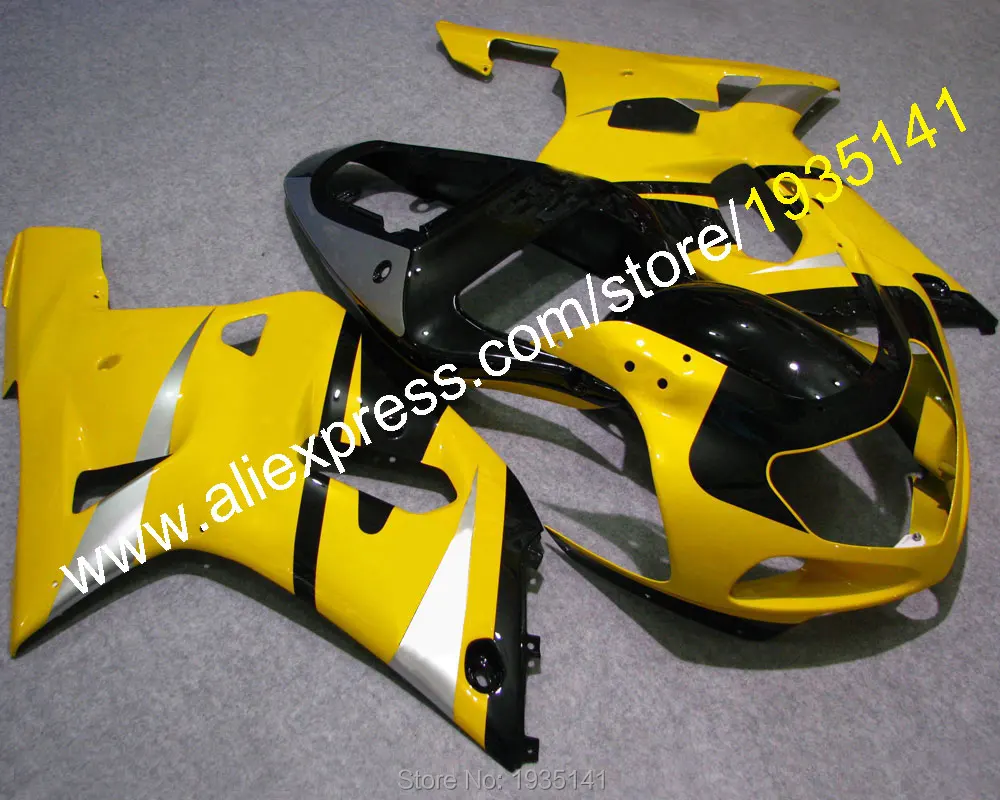 

Для Suzuki GSXR600 GSXR750 K1 01 02 03 GSX-R600 GSX-R750 2001 2002 2003 желтый Aftermarket мотоцикл обтекатель (литье под давлением)