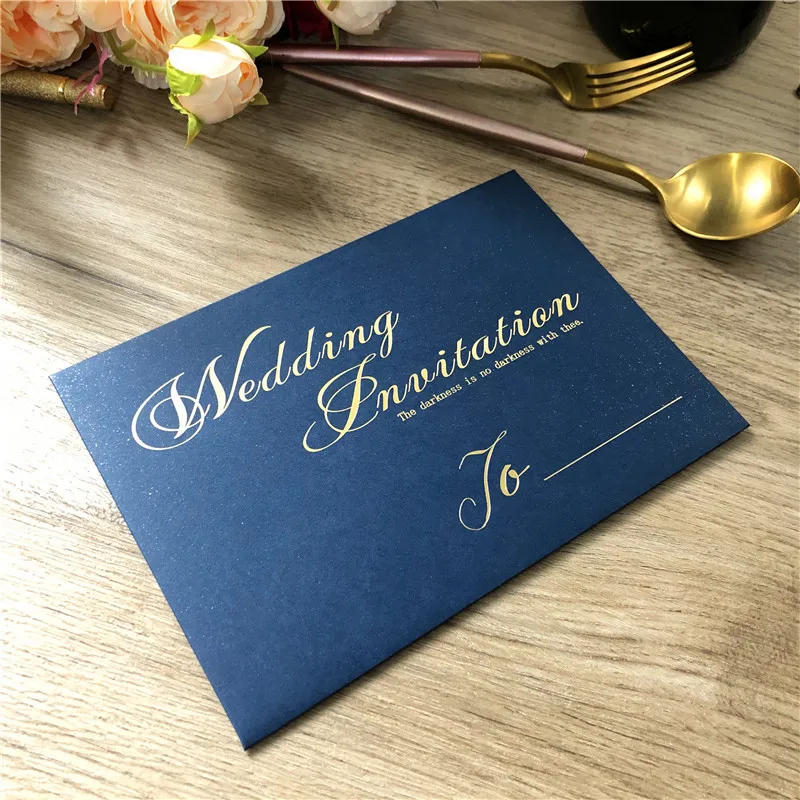 250g 135X195MM 25pc Pearl Color Paper Envelope For Invitations Gold Foil Print Wedding Card Bag Greeting Postcard A7 | Дом и сад