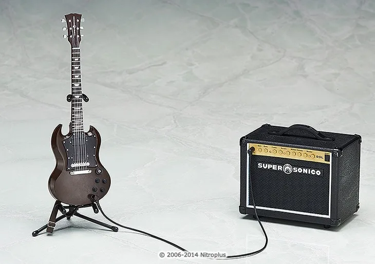 

High quality version Super Sonico Action Figure Guitar Loudspeaker Box With Guitar After the Party Sexry Pvc Figure Model