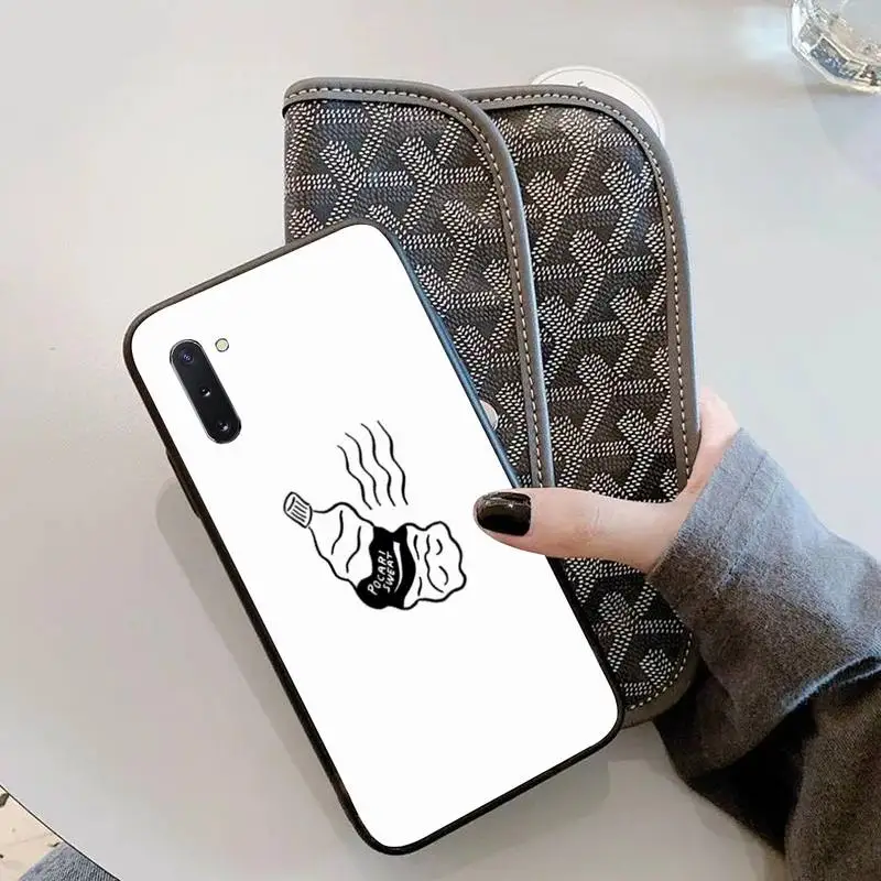 Простой белый мягкий чехол для мобильного телефона Samsung Note3/4/5/8/9/10/10Lite M10/20/30 A70 |