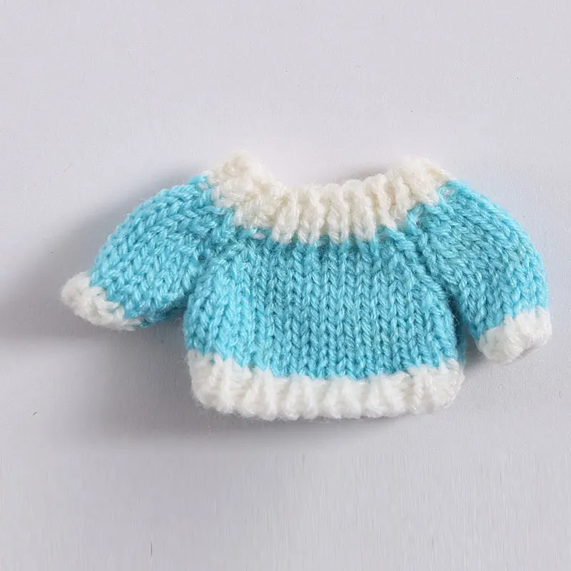 6 only clothes Ob11 Кукла Одежда 1/12 1/8 bjd детская одежда глиняная кукла красивый узел свинья бегать детский вязаный свитер кардиган пальто кукла аксессуары - Цвет: 6 only clothes