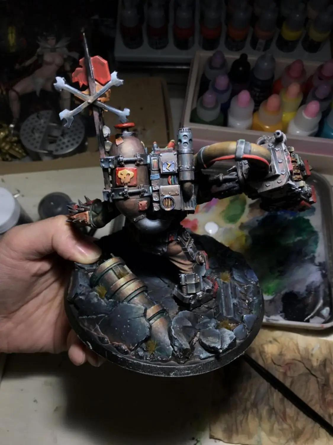 Игры 40K Orc главный Gorgutz настольные игры Высокая точность смолы для рассвета