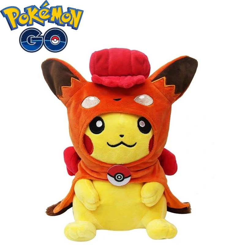 

Pokemon Pikachu Doll Plush Toy Pokemon Pokemon Red Six Tails 32cm Gift for Children