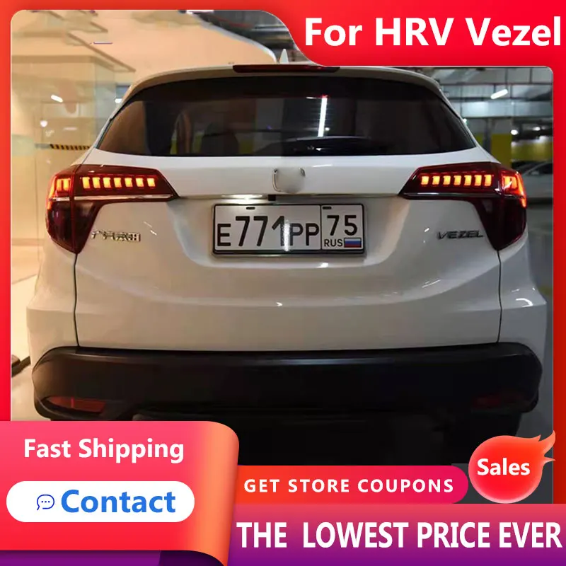 HANA для автомобиля Honda HRV Vezel 2014-2019 HR-V задние фары светодиодные противотуманные DRL