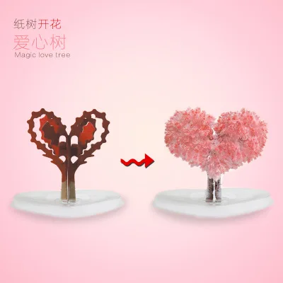 Paper Magician Magic White Snow Man Growing Tree Liquid DIY NON-TOXIC Blossom Artificial Flower Kids Toys Christmas | Дом и сад