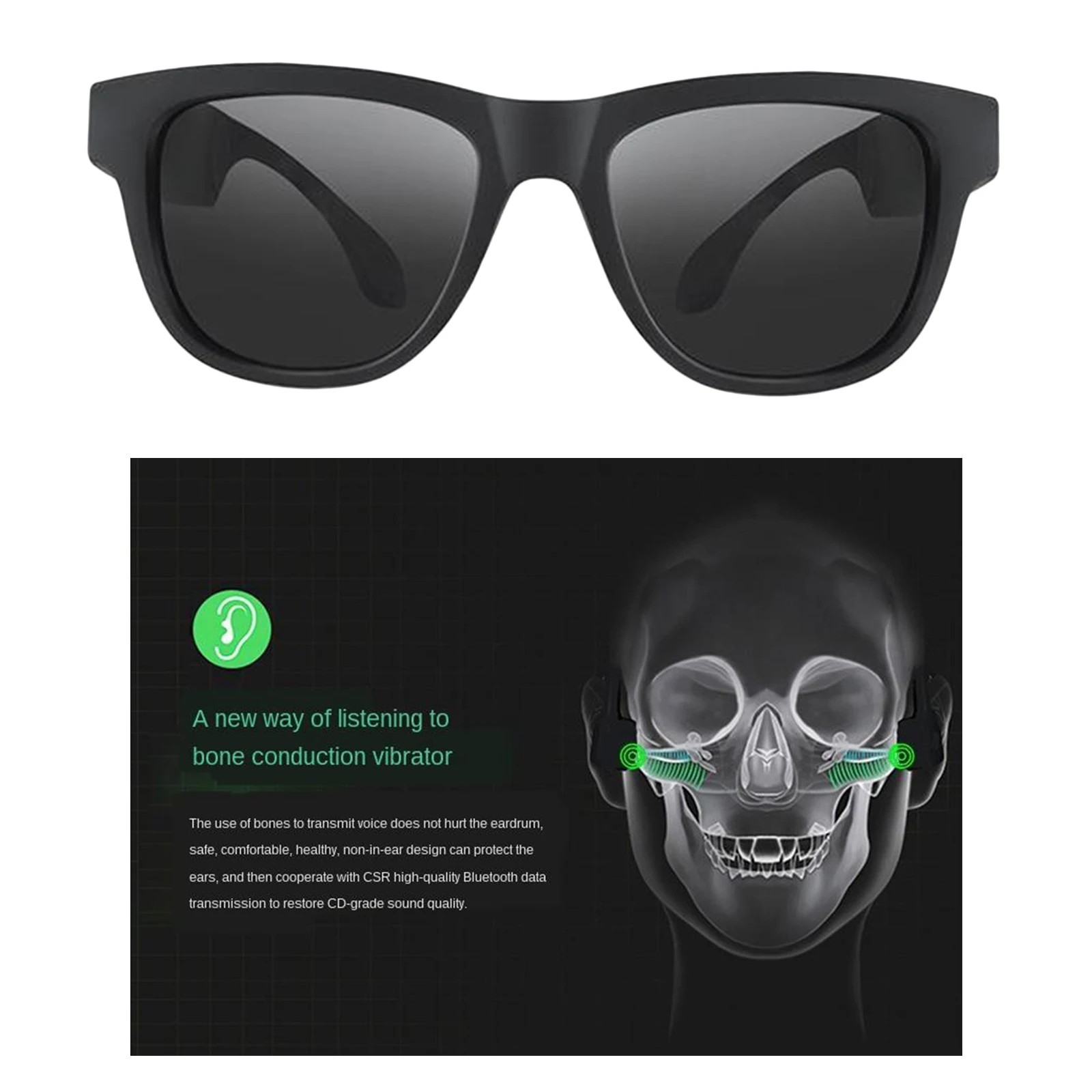 저렴한 G1 블루투스 스마트 선글라스 뼈 전도 헤드폰 오픈 이어 스피커 안경