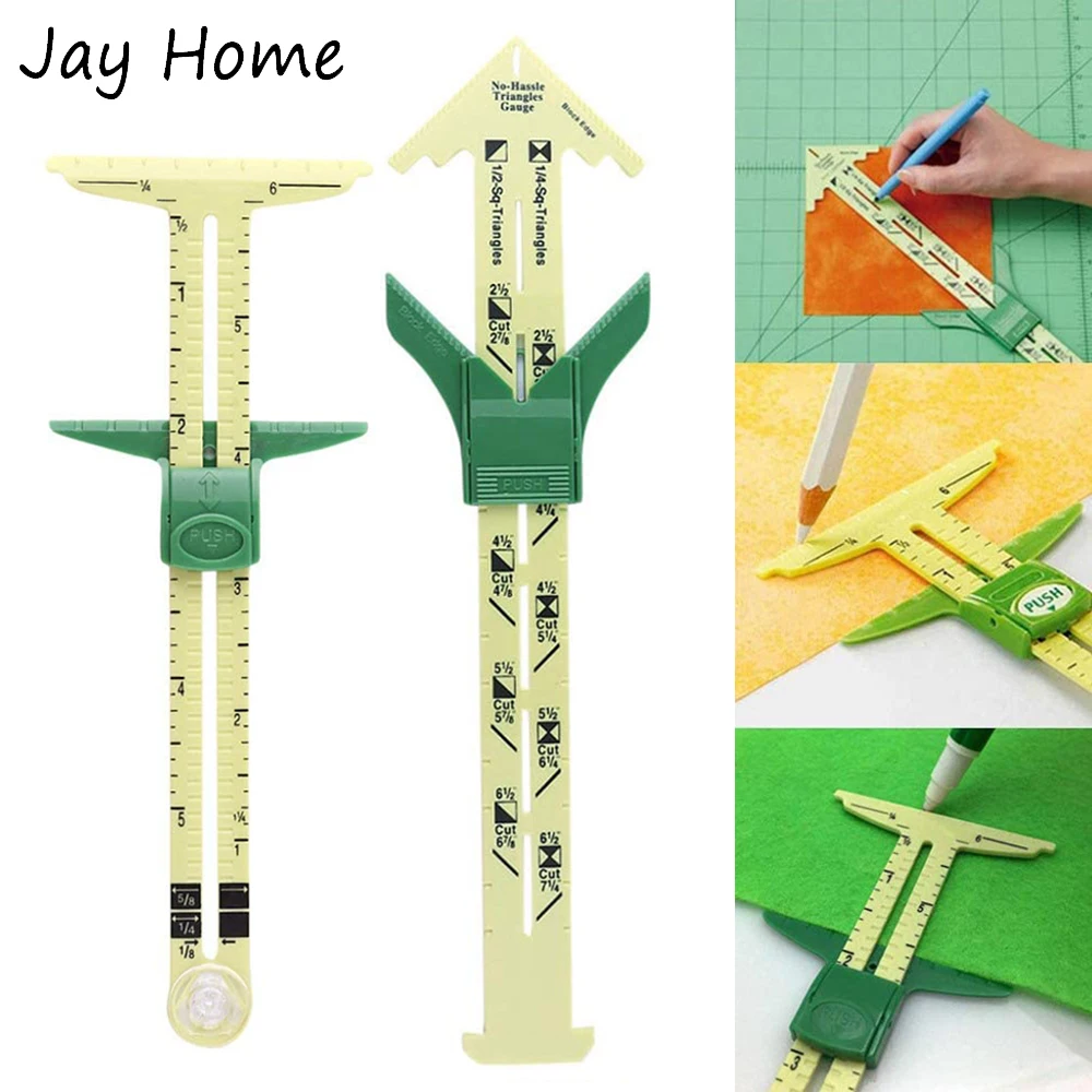 1 шт. 5 в скользящий Калибр с измерительной линейкой Швейная инструмент Пластик T