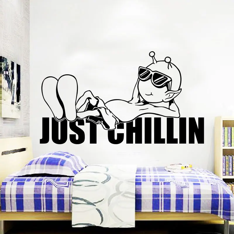 

Vinyl stickers, children's bedroom art decoration, leisurely rest decal bedside decoration suitable for bedroom wall decor ws08