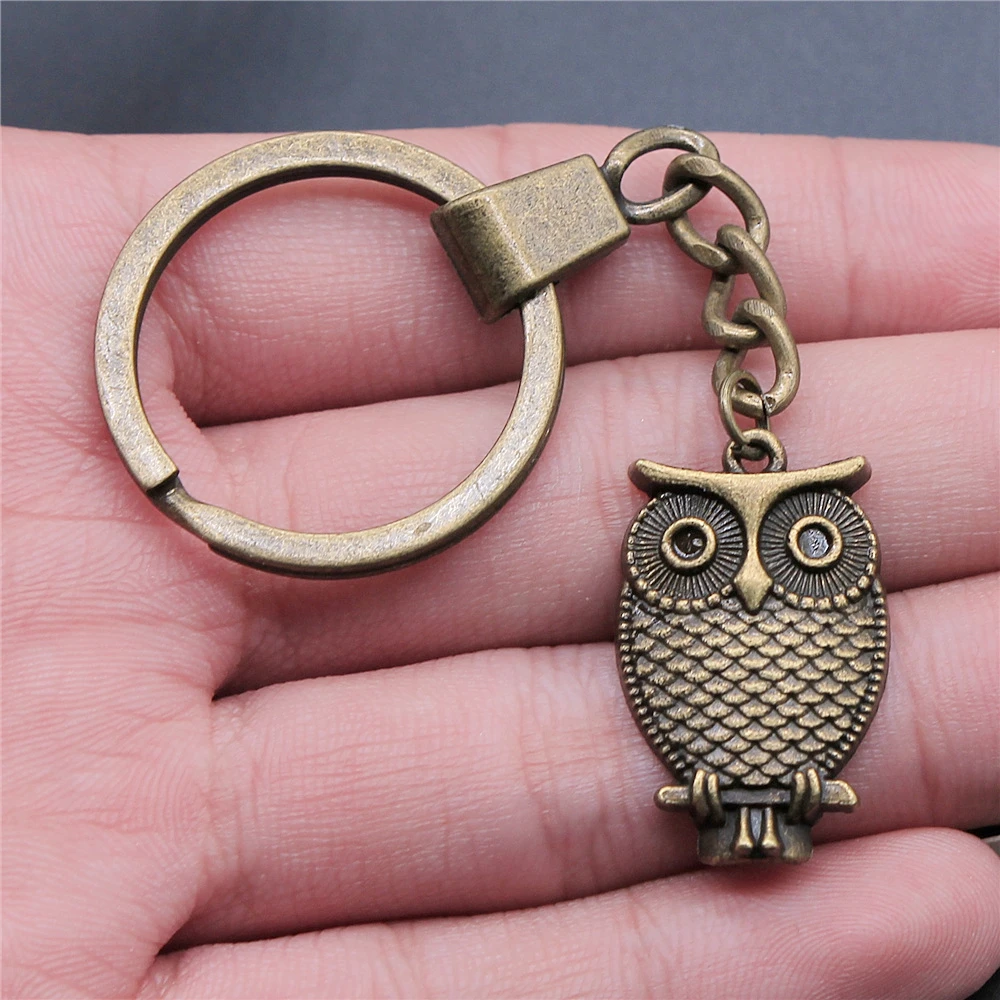 Сова брелок подарки для мужчин дропшиппинг товары 2019 модные украшения|Брелоки| |