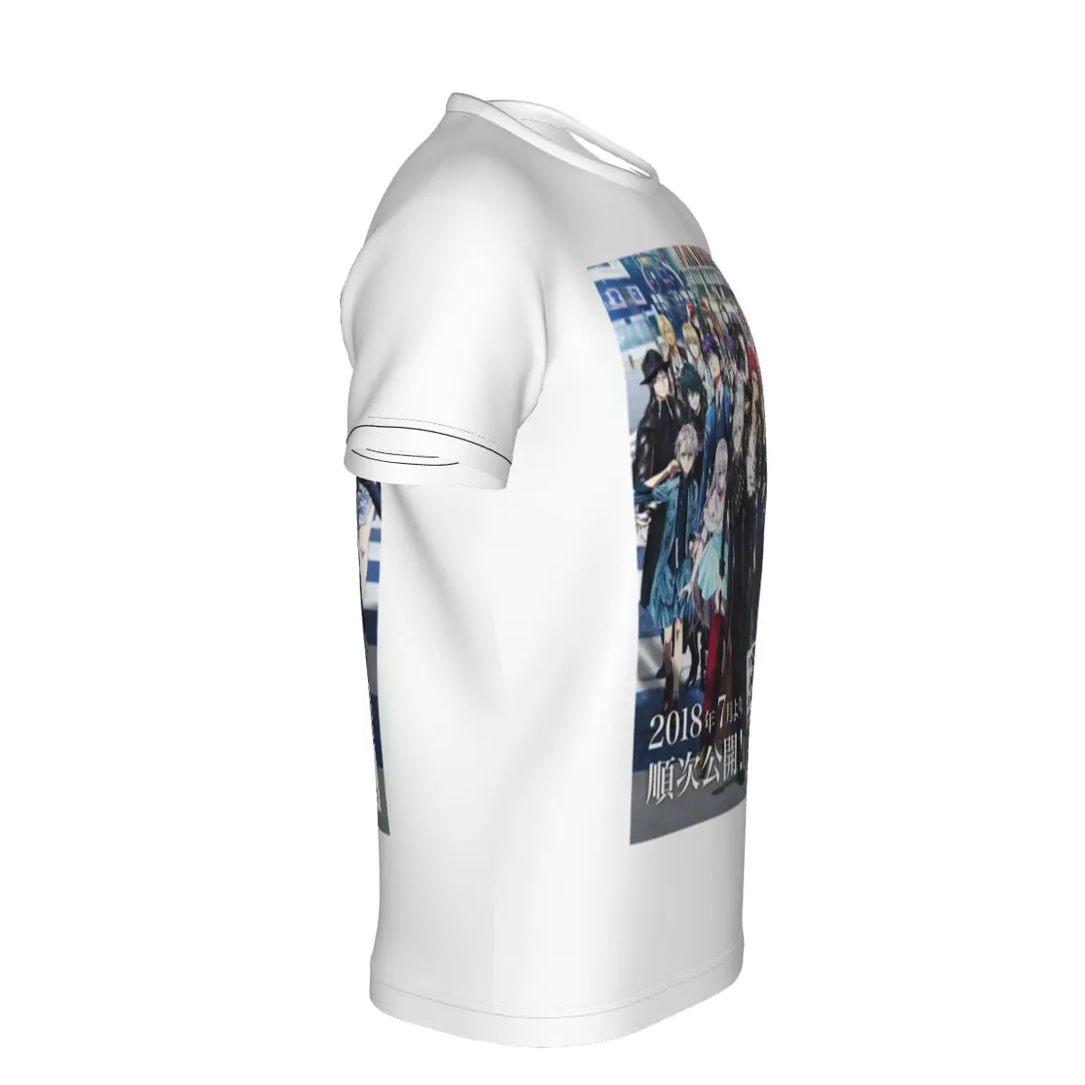 

2021 new Cartoon poster pictures 3D printing men's summer top T-shirt Isana Yashiro women's round neck fit soft casual T-shirt