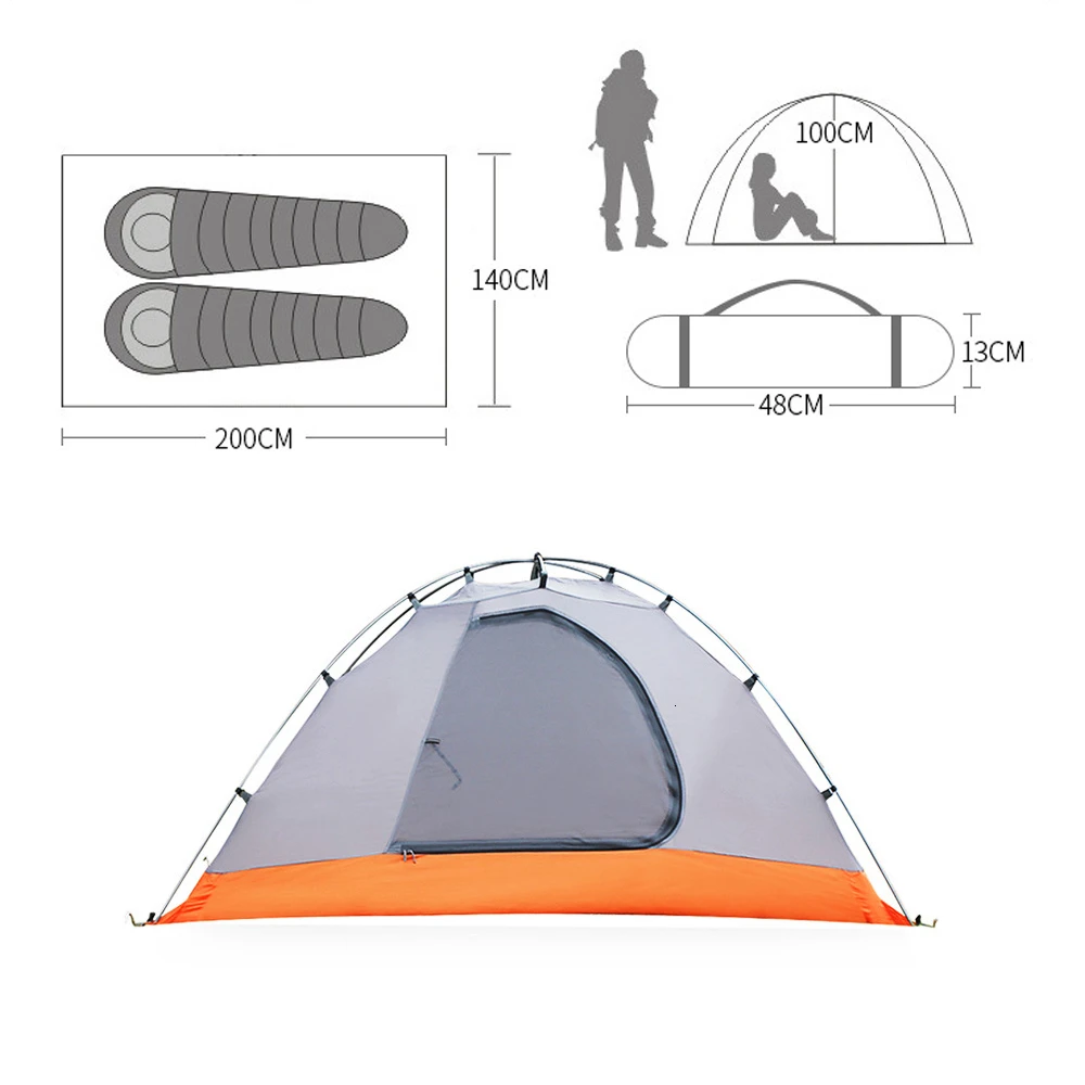 Палатка двухслойная туристическая Ультралегкая Всесезонная палатка с