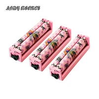 lady hornet 78110mm pink rolling machine portable hand roller cute women weed pattern tobacco roller cigarette maker %eb%8b%b4%eb%b0%b0 %eb%a7%8c%eb%93%9c%eb%8a%94 %ea%b8%b0%ea%b3%84