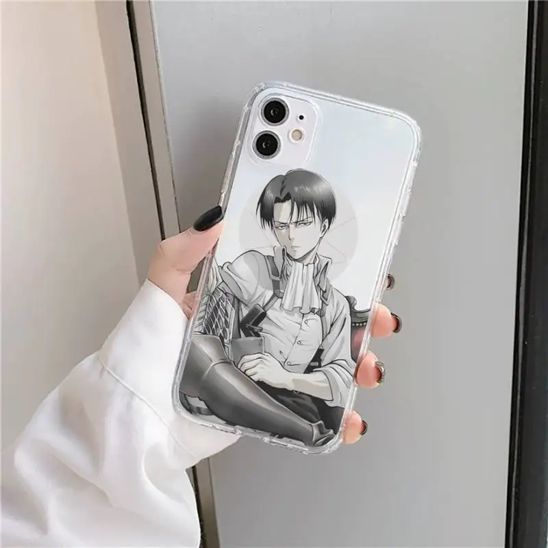 

attack on titan Phone Cases Transparent soft For iphone 5 5s 5c se 6 6s 7 8 11 12 plus mini x xs xr pro max