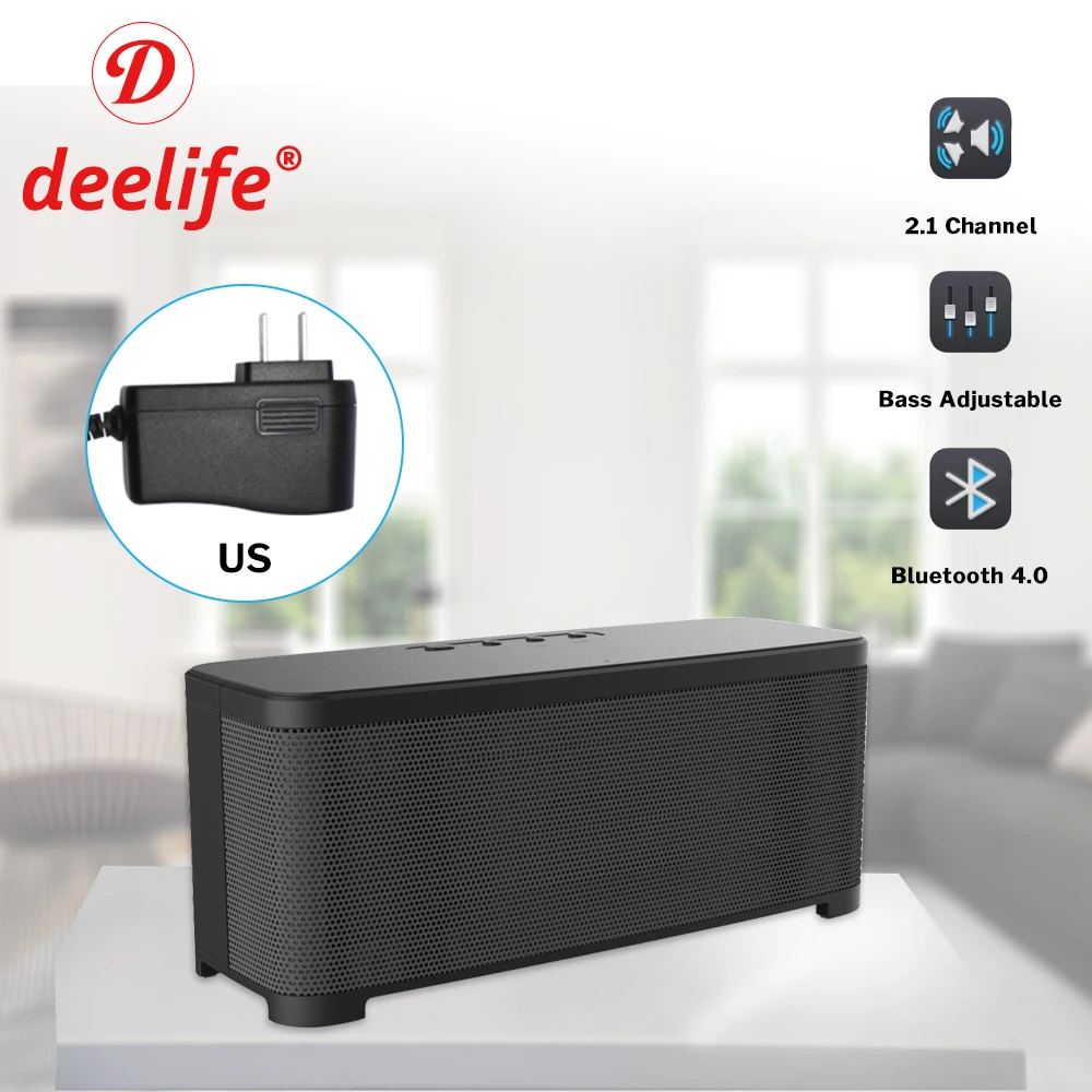 Deelife домашний bluetooth динамик мощный 2 1 канальный стерео беспроводной бас