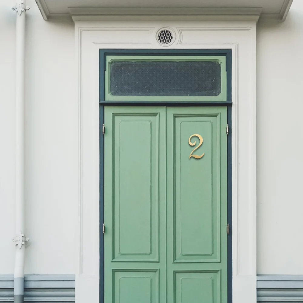 

1pc Copper Door Number House Number Mailbox Number Street Address Number