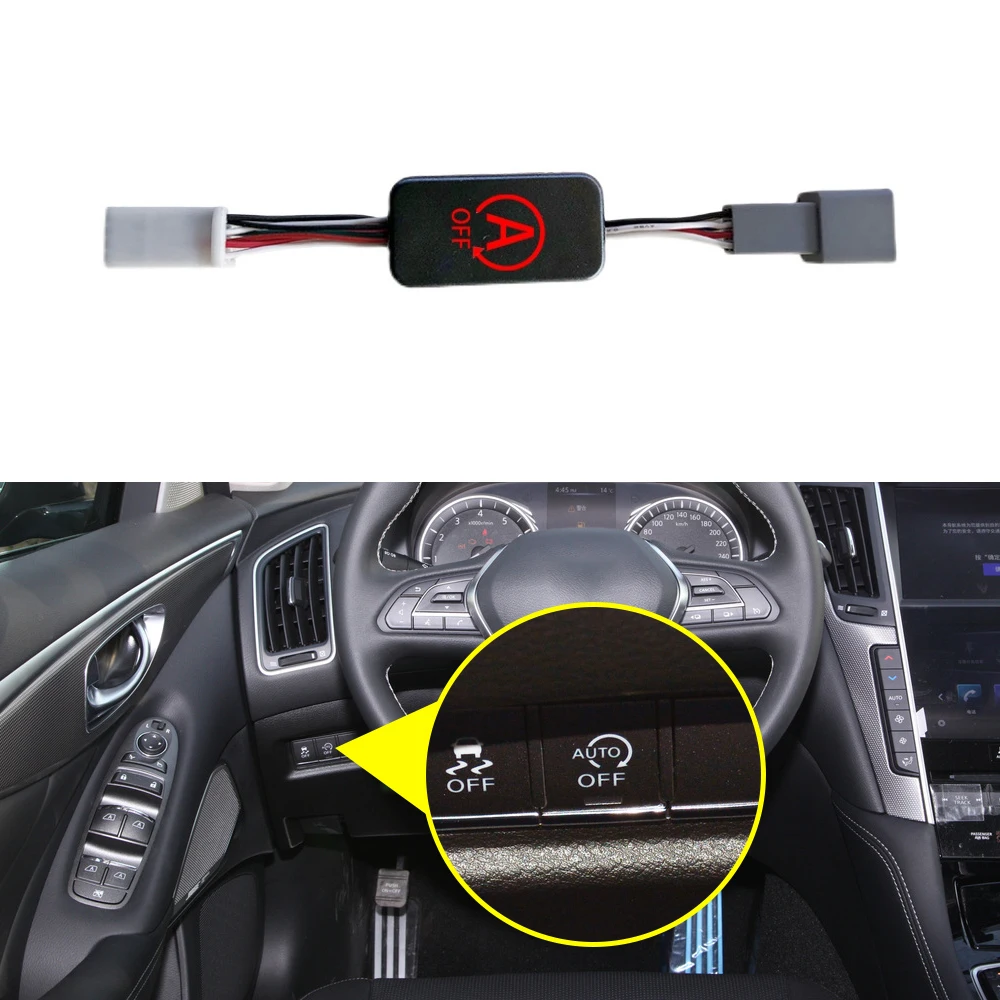 

For Infiniti Q50 V37 2016-2021 Car Smart Stop Canceller Automatic Stop Start Engine System Eliminator Device Disable Sensor Plug