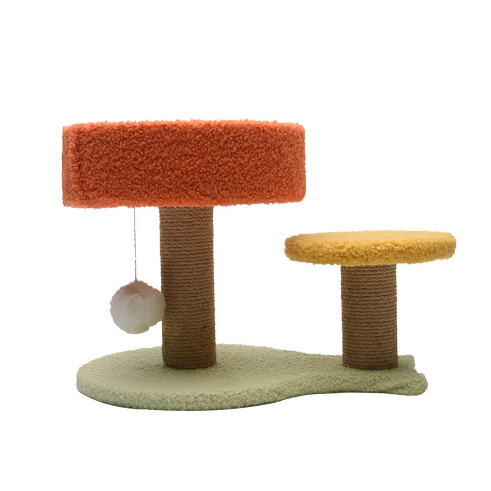 

Scratching Post Perching Kitten For Cats Furniture Activity Center Play Tower Bed Sisal Double Layer Indoor Pet Supplies Posts