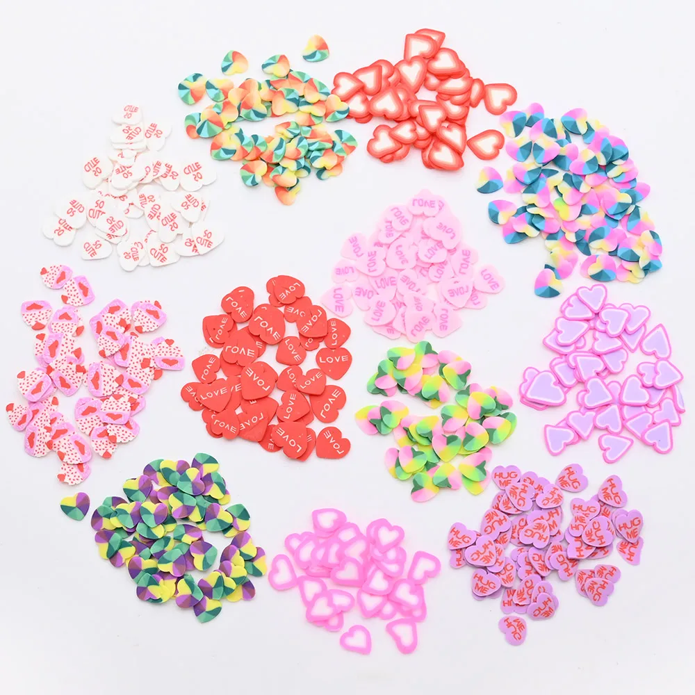 

12 Patterns/Box Heart Nail Sequins Colorful Flakes Chunky Gel Polish Paillettes For Valentines Day Manicure Nail Art Decoration